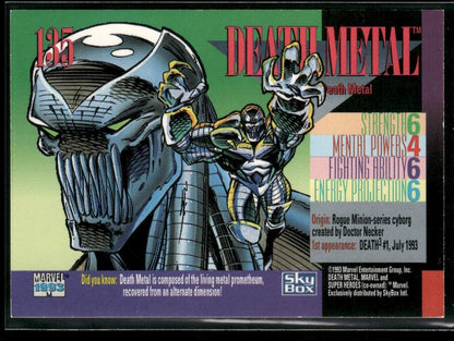 1993 SkyBox Marvel Universe #135 Death Metal
