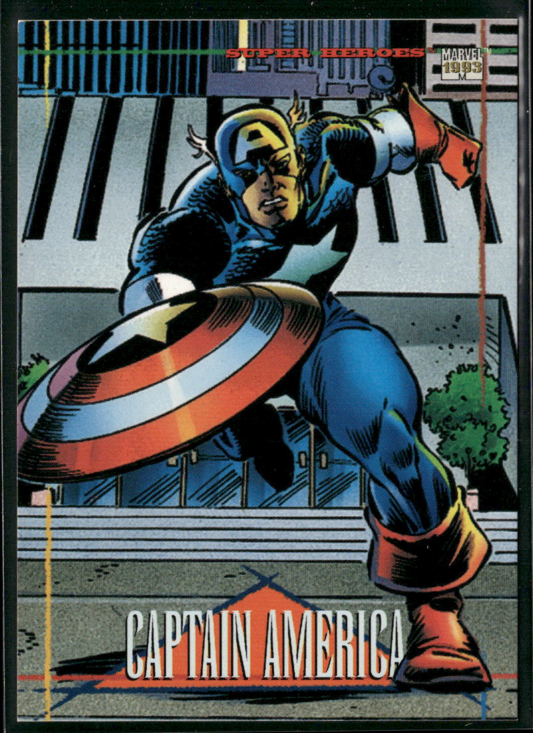 1993 SkyBox Marvel Universe #95 Captain America