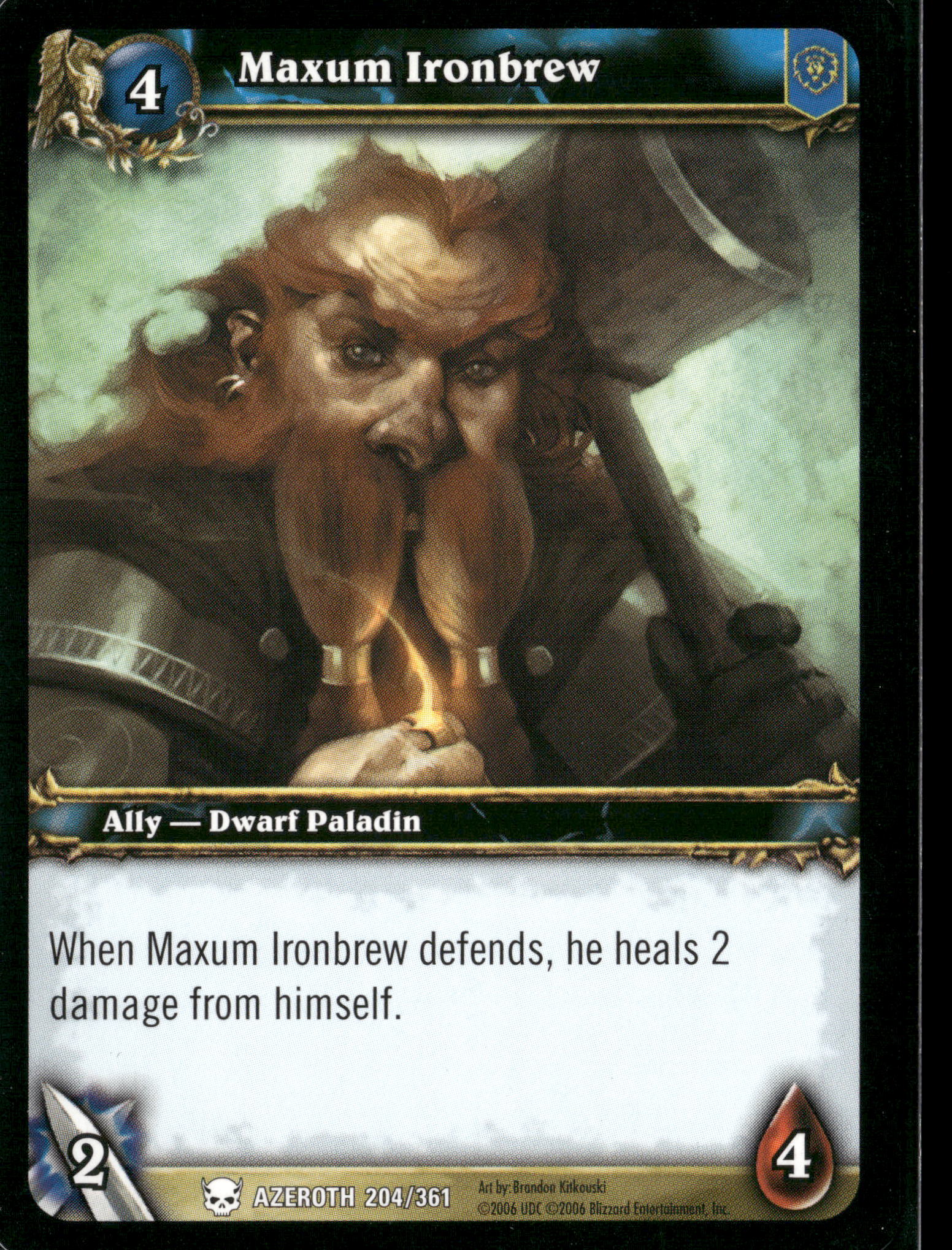 Heroes of Azeroth #204 Maxum Ironbrew