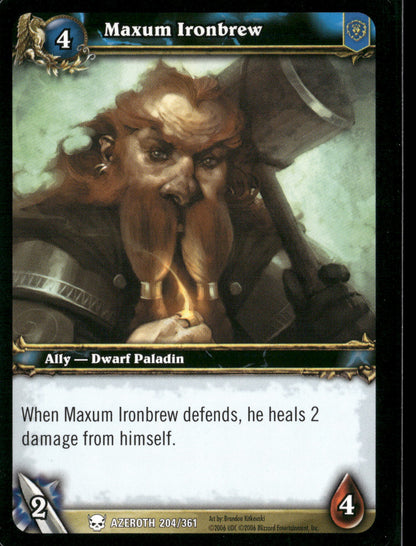 Heroes of Azeroth #204 Maxum Ironbrew