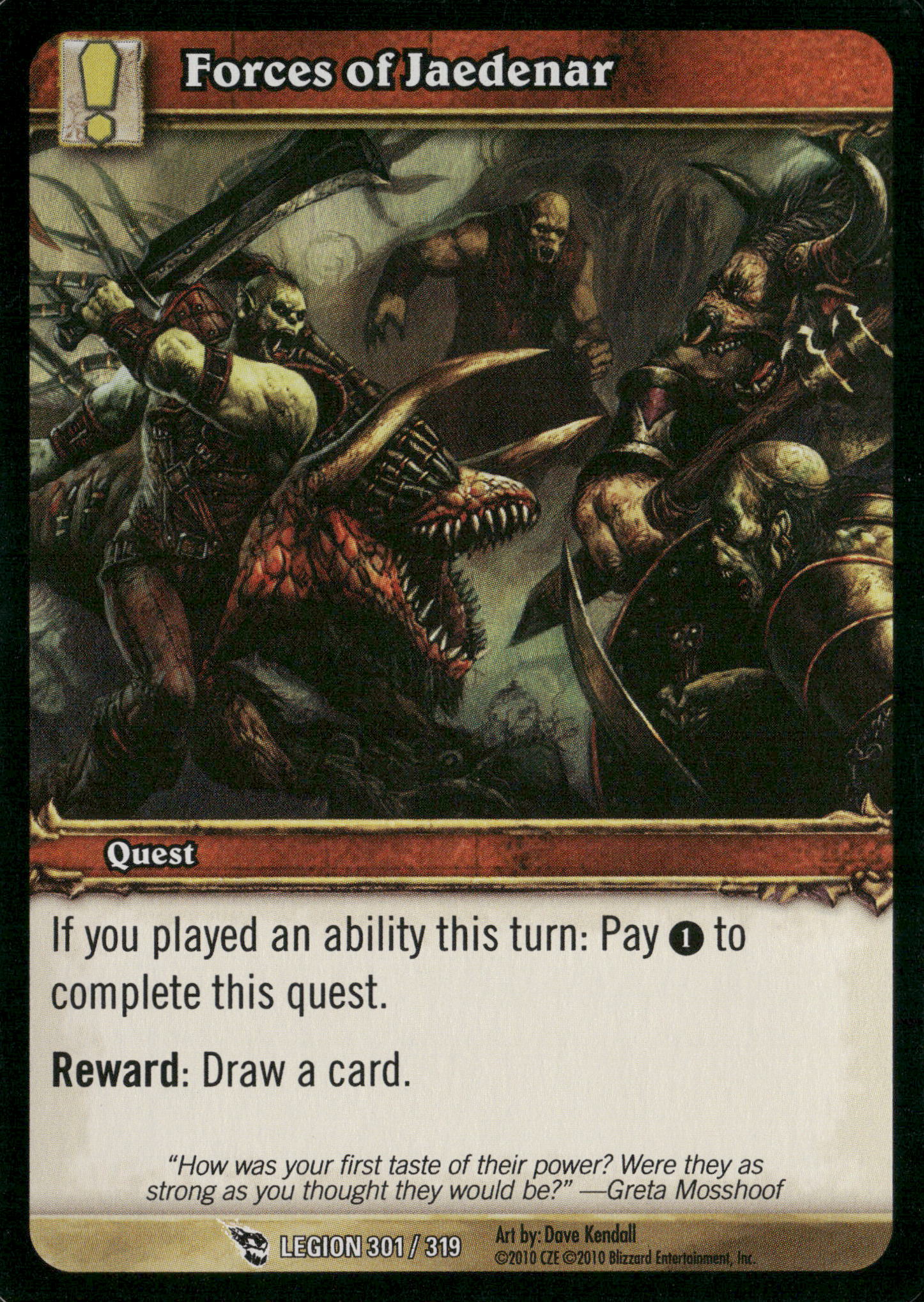 March of the Legion #301 Forces of Jaedenar