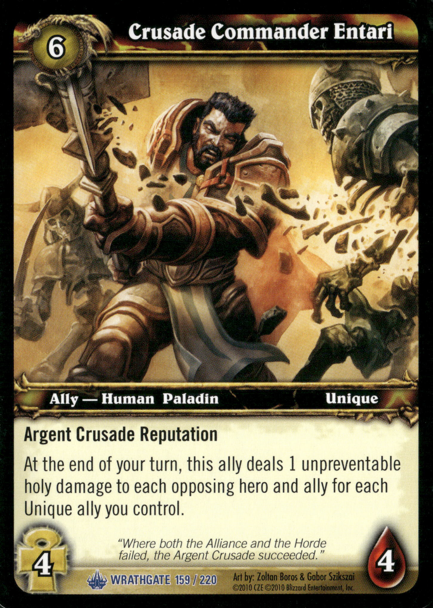 Wrathgate #159 Crusade Commander Entari