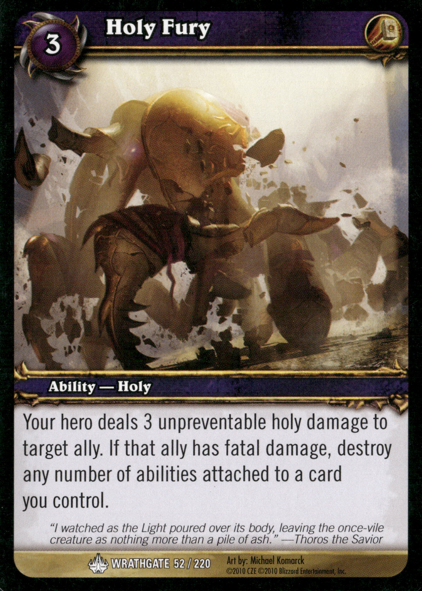 Wrathgate #52 Holy Fury