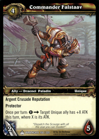 Wrathgate #158 Commander Falstaav