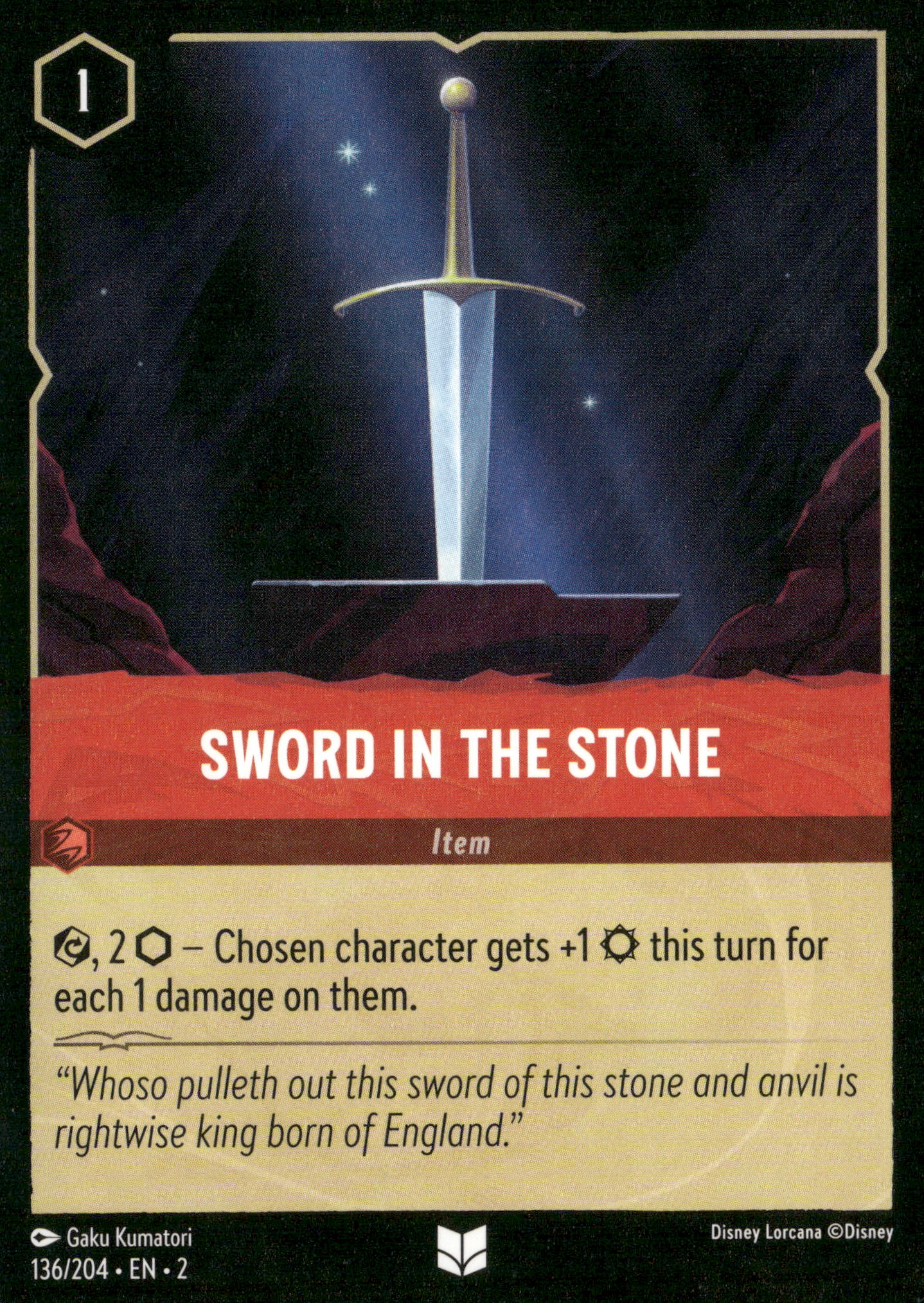 Rise of the Floodborn #136/204 Sword in the Stone