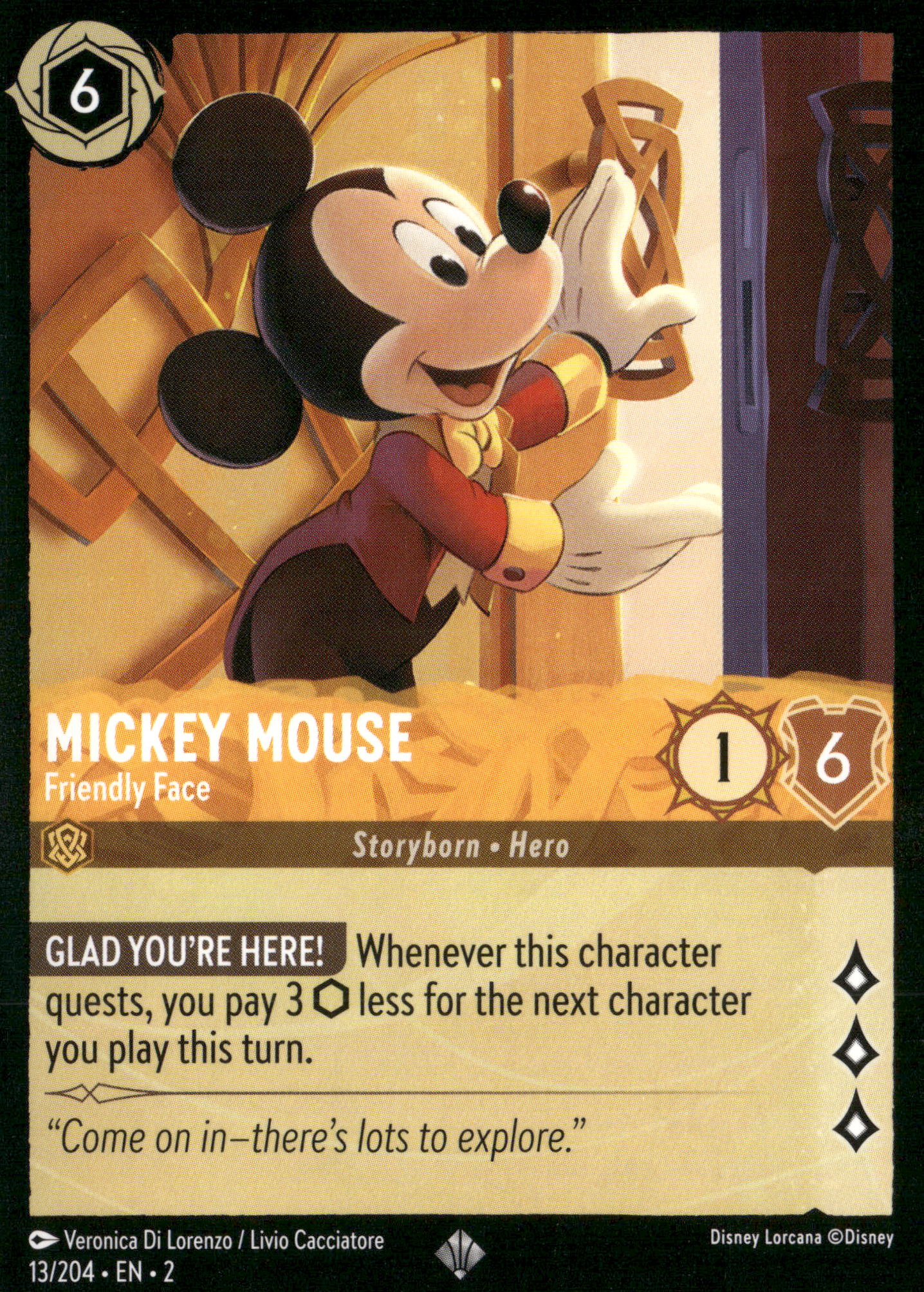 Rise of the Floodborn #13/204 Mickey Mouse