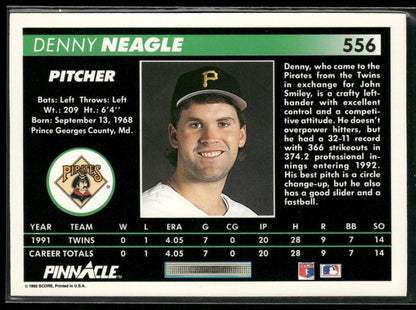 1992 Pinnacle #556 Denny Neagle