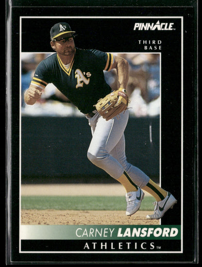 1992 Pinnacle #455 Carney Lansford