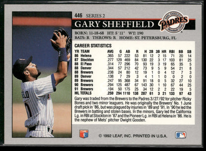 1992 Leaf #446 Gary Sheffield