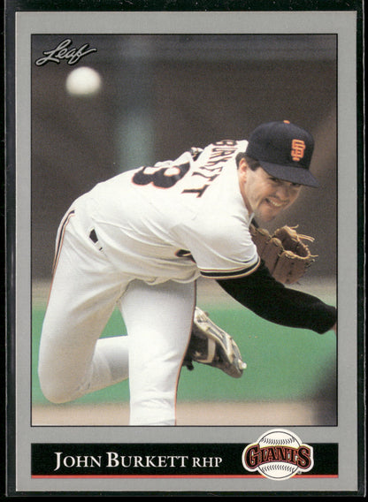 1992 Leaf #179 John Burkett