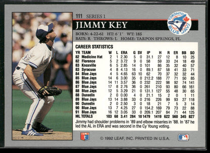 1992 Leaf #111 Jimmy Key