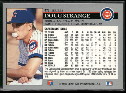 1992 Leaf #476 Doug Strange