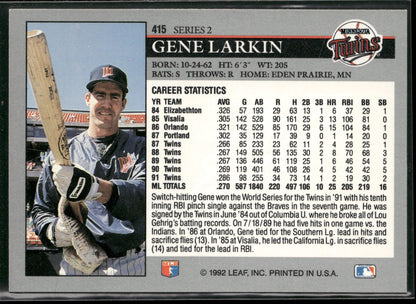 1992 Leaf #415 Gene Larkin