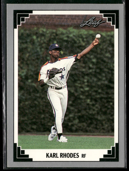 1991 Leaf #195 Karl Rhodes
