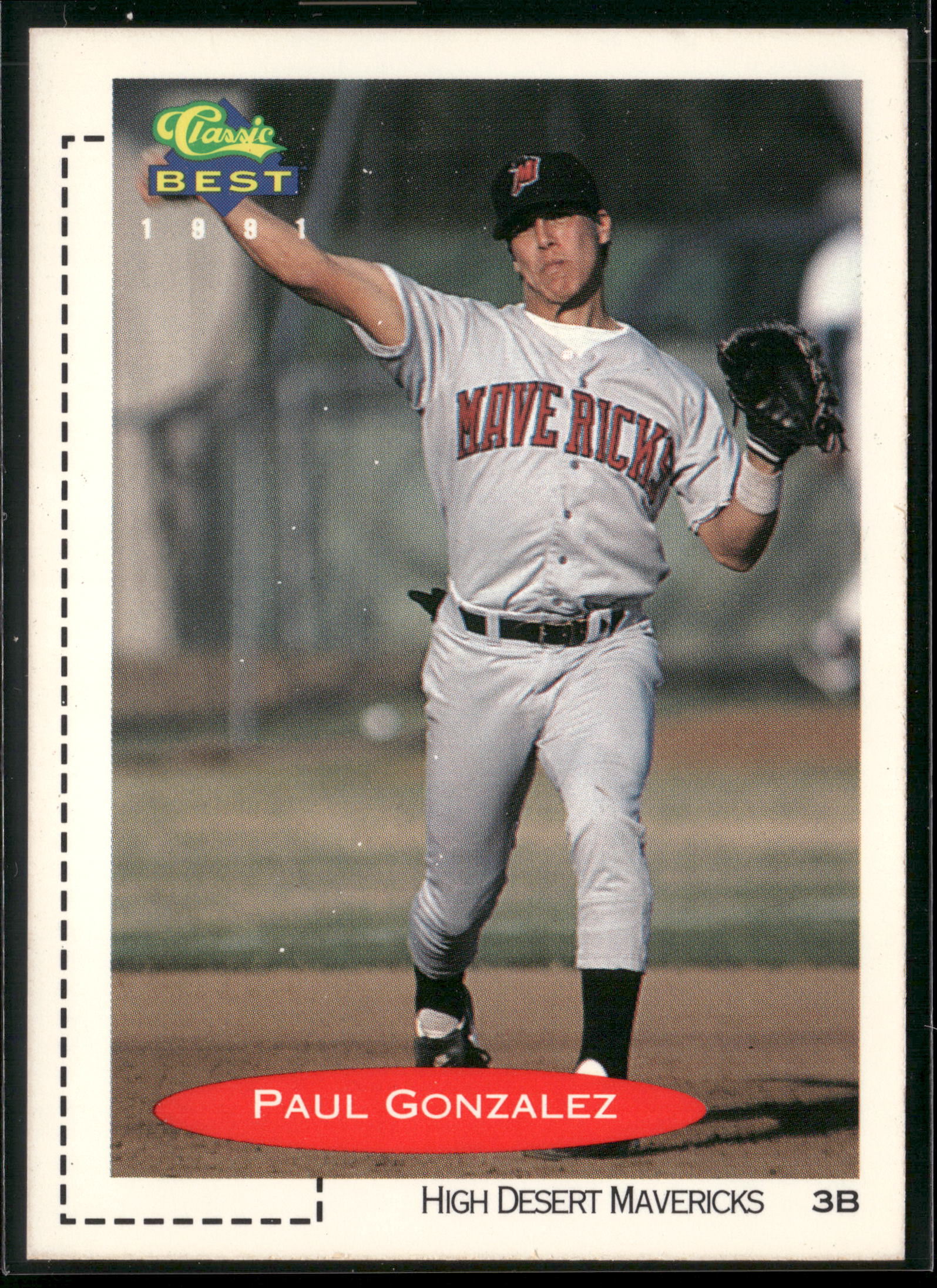 1991 Classic Best #82 Paul Gonzalez