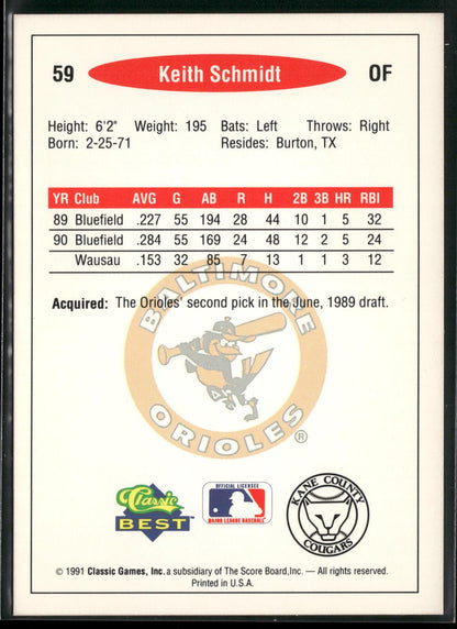 1991 Classic Best #59 Keith Schmidt