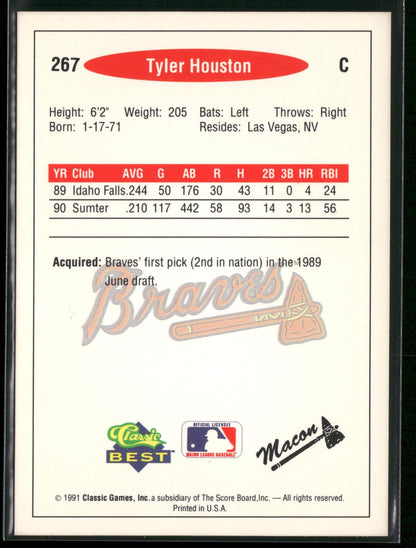 1991 Classic Best #267 Tyler Houston