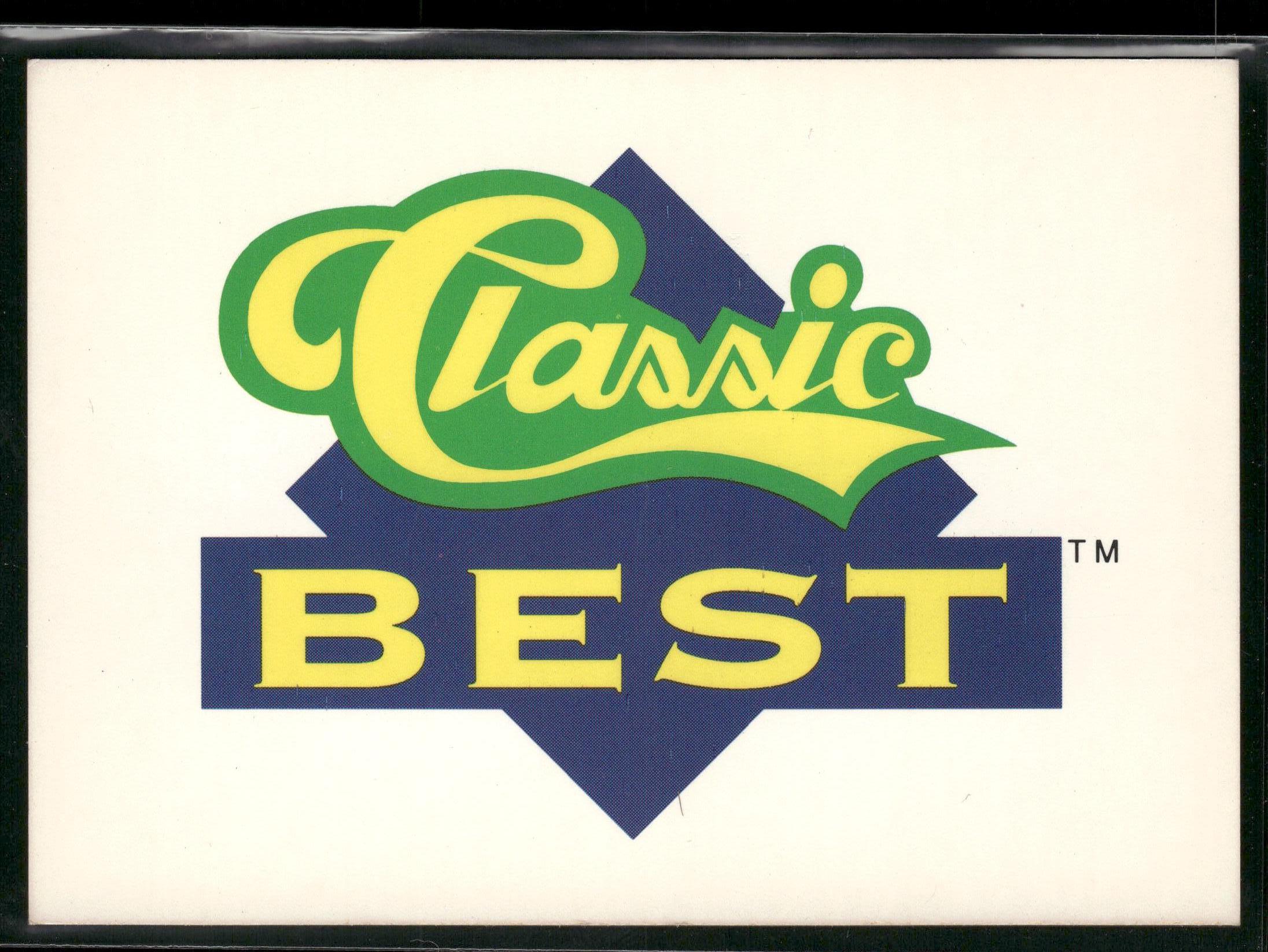 1991 Classic Best #396 Checklist: 331-396