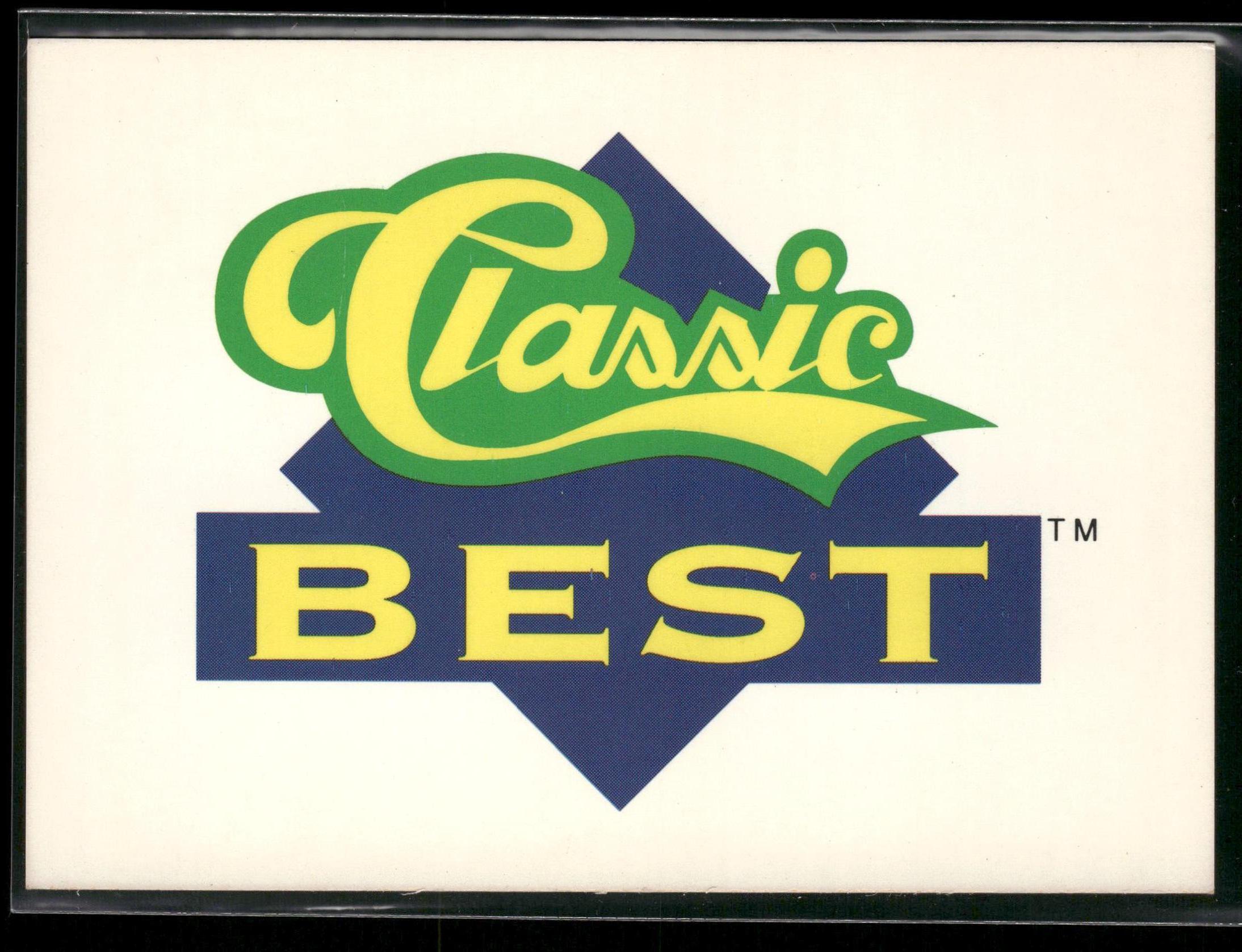 1991 Classic Best #395 Checklist: 265-330