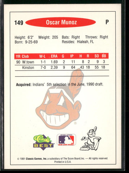 1991 Classic Best #149 Oscar Munoz