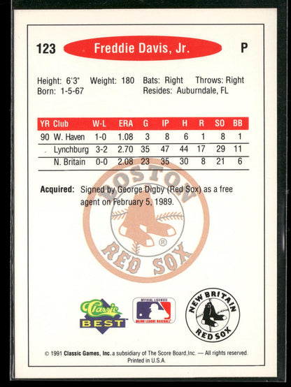 1991 Classic Best #123 Freddie Davis, Jr.