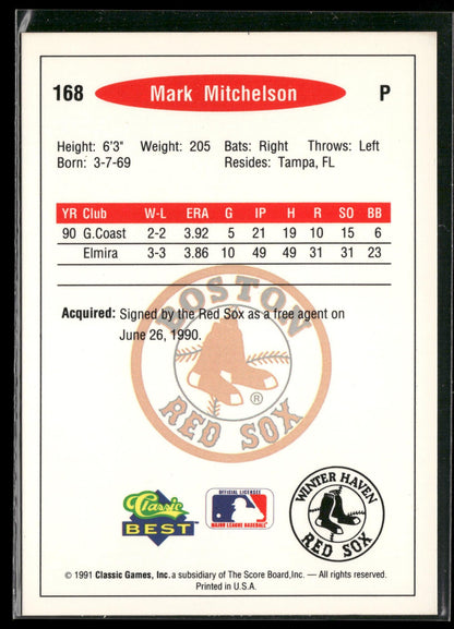 1991 Classic Best #168 Mark Mitchelson