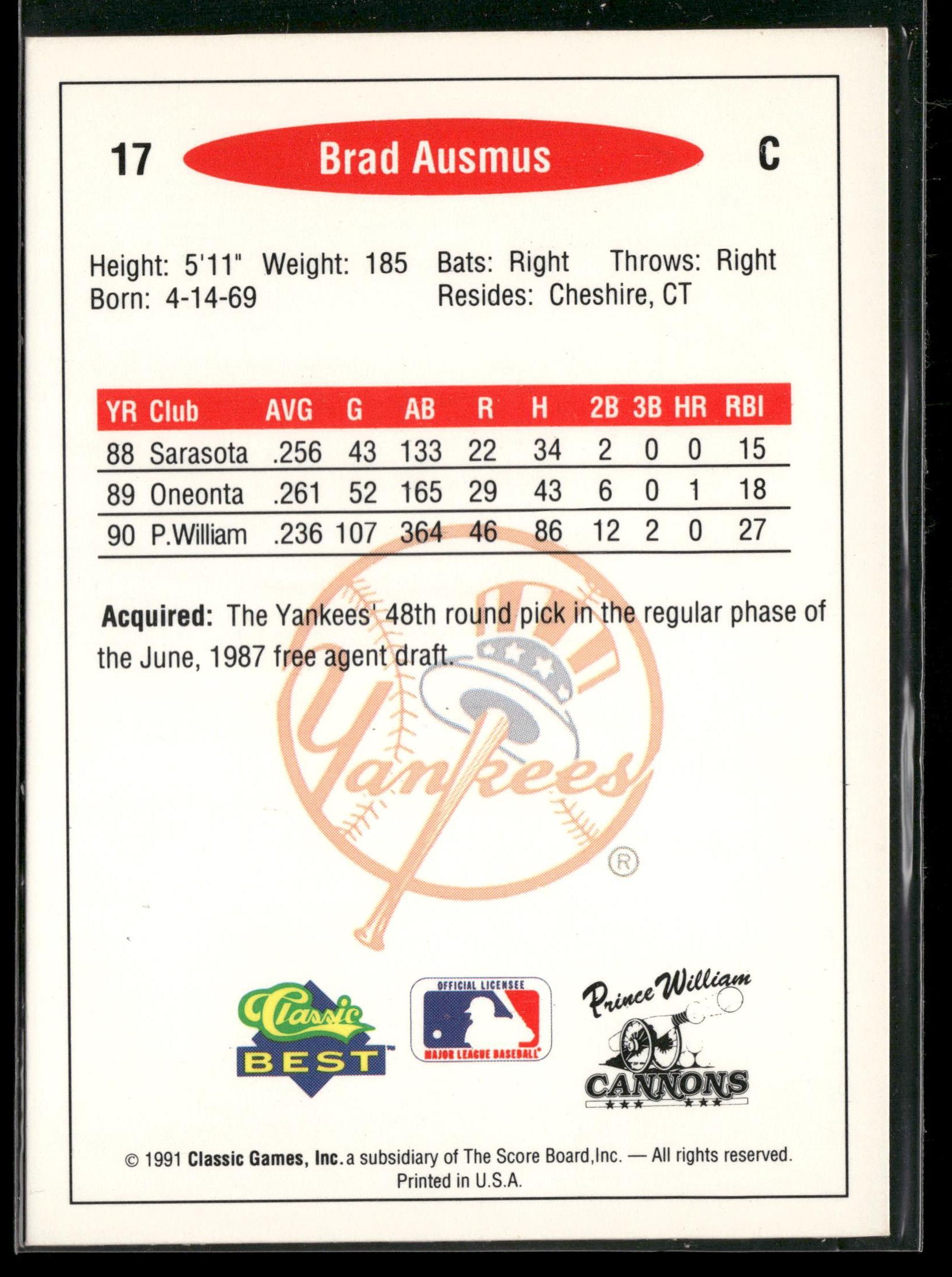 1991 Classic Best #17 Brad Ausmus