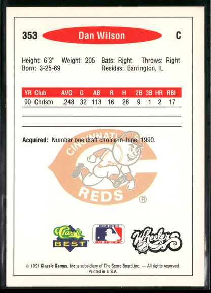 1991 Classic Best #353 Dan Wilson