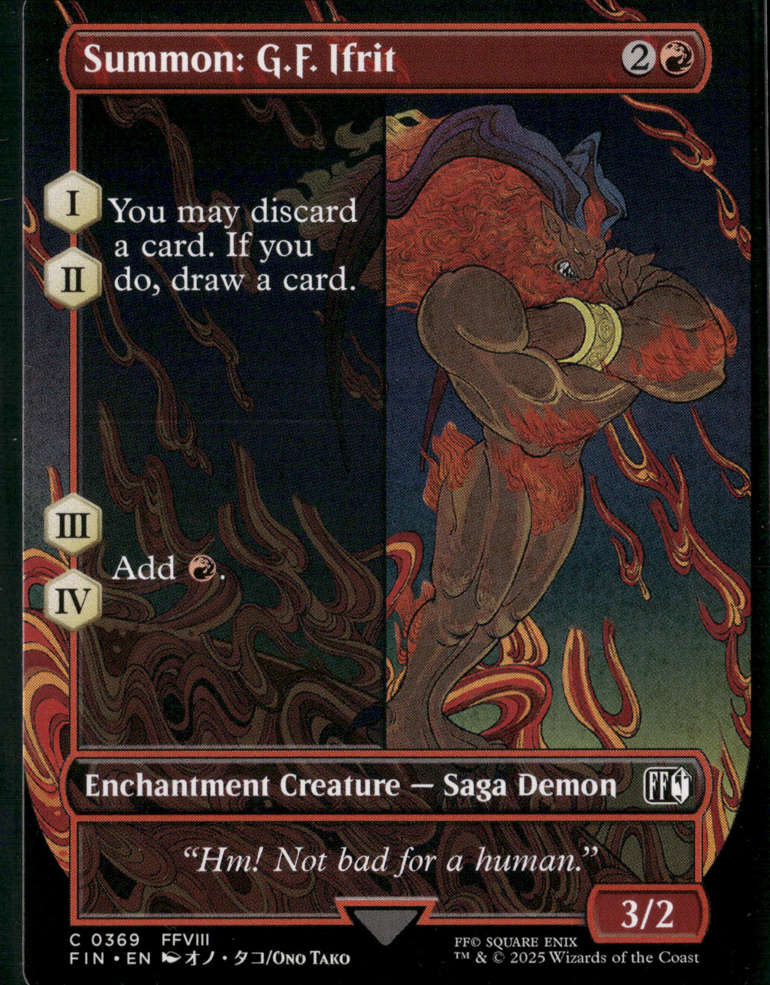 FINAL FANTASY #369 Summon: G.F. Ifrit (Borderless)