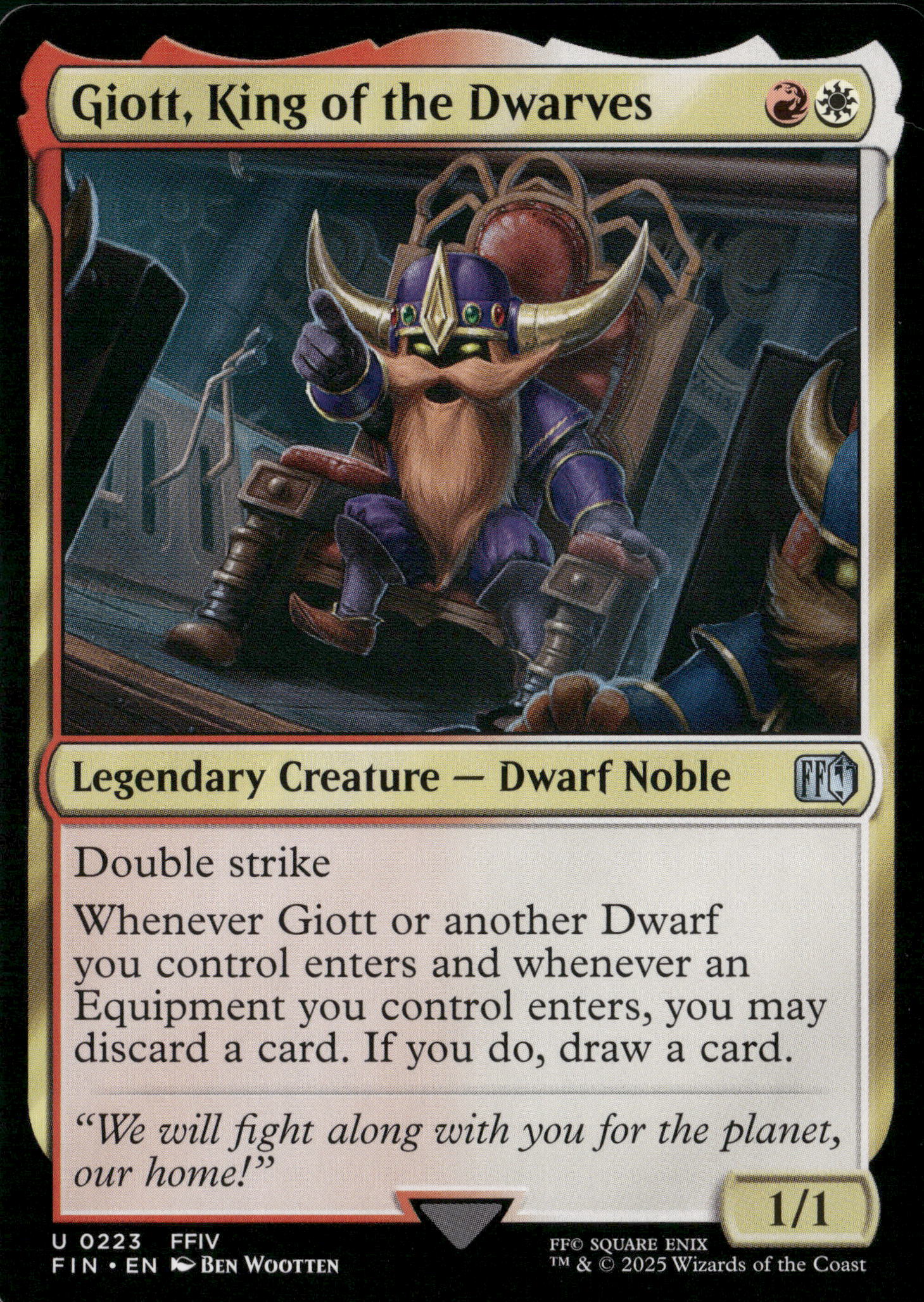 FINAL FANTASY #223 Giott, King of the Dwarves