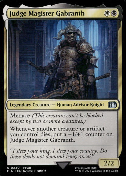 FINAL FANTASY #230 Judge Magister Gabranth