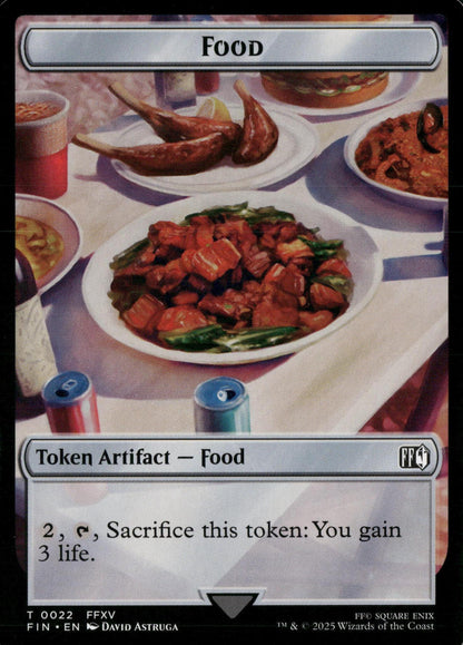 FINAL FANTASY #5 // 22 Hero (0005) // Food Double-Sided Token