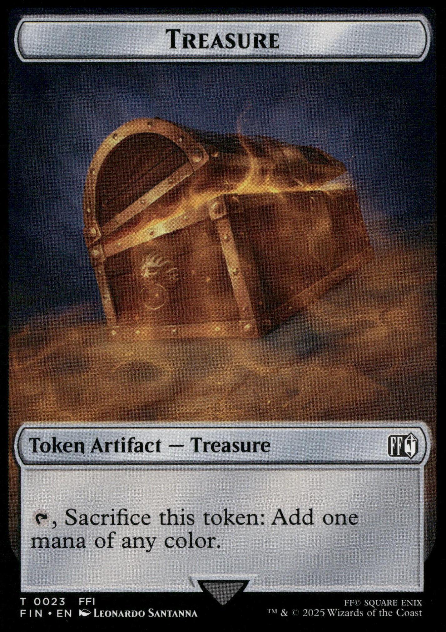 FINAL FANTASY #6 // 23 Hero (0006) // Treasure (0023) Double-Sided Token