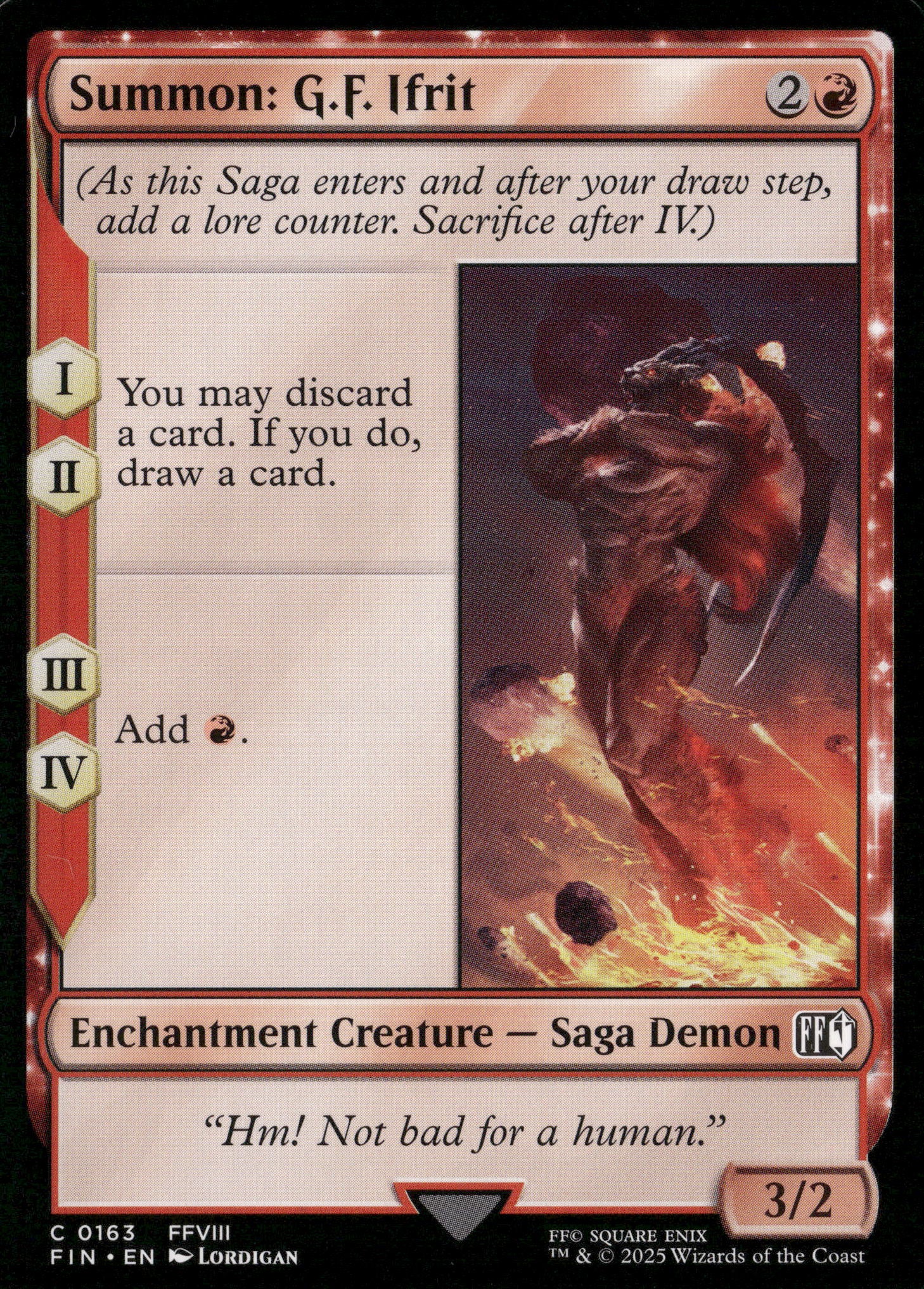 FINAL FANTASY #163 Summon: G.F. Ifrit