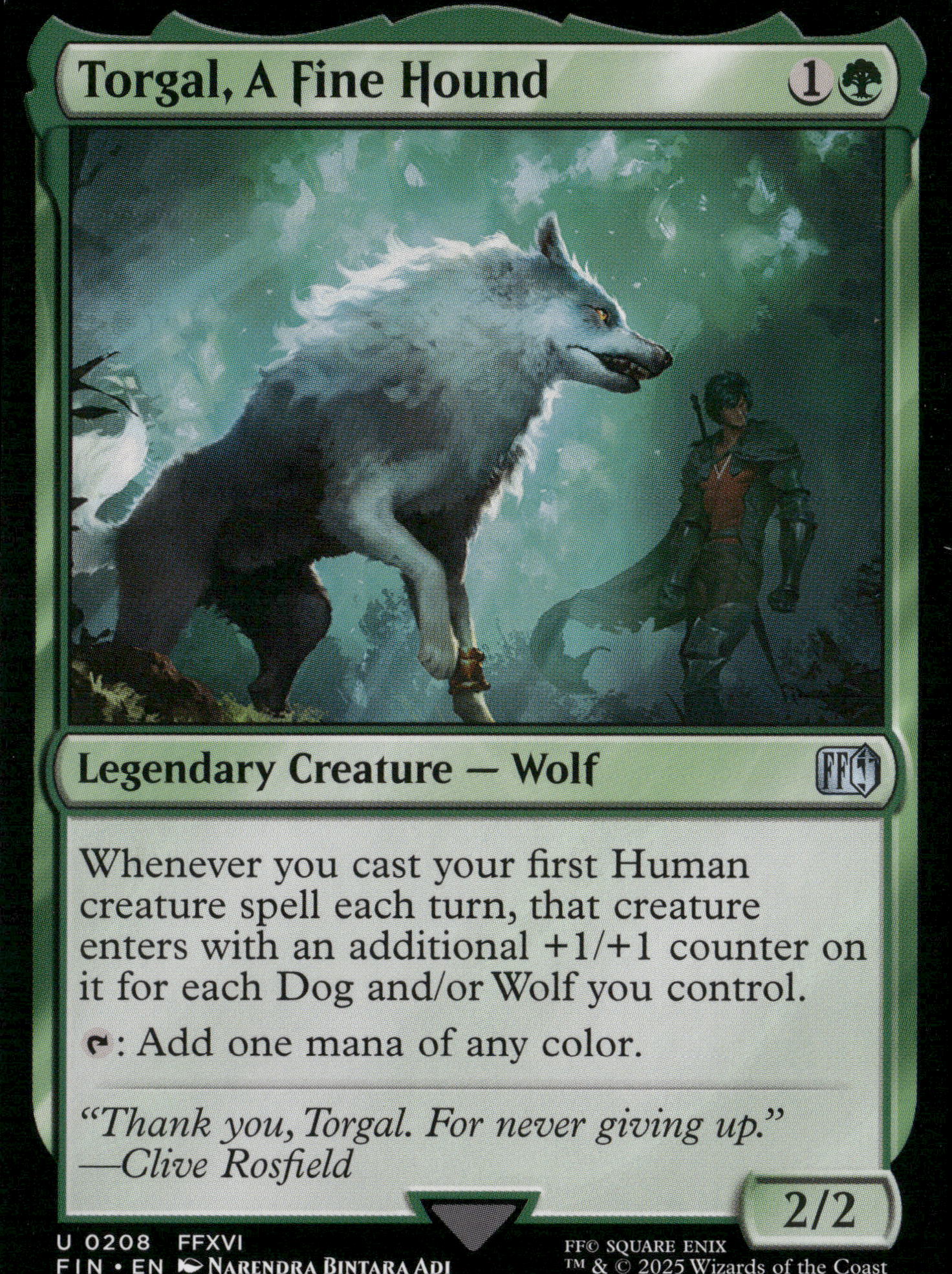 FINAL FANTASY #208 Torgal, A Fine Hound
