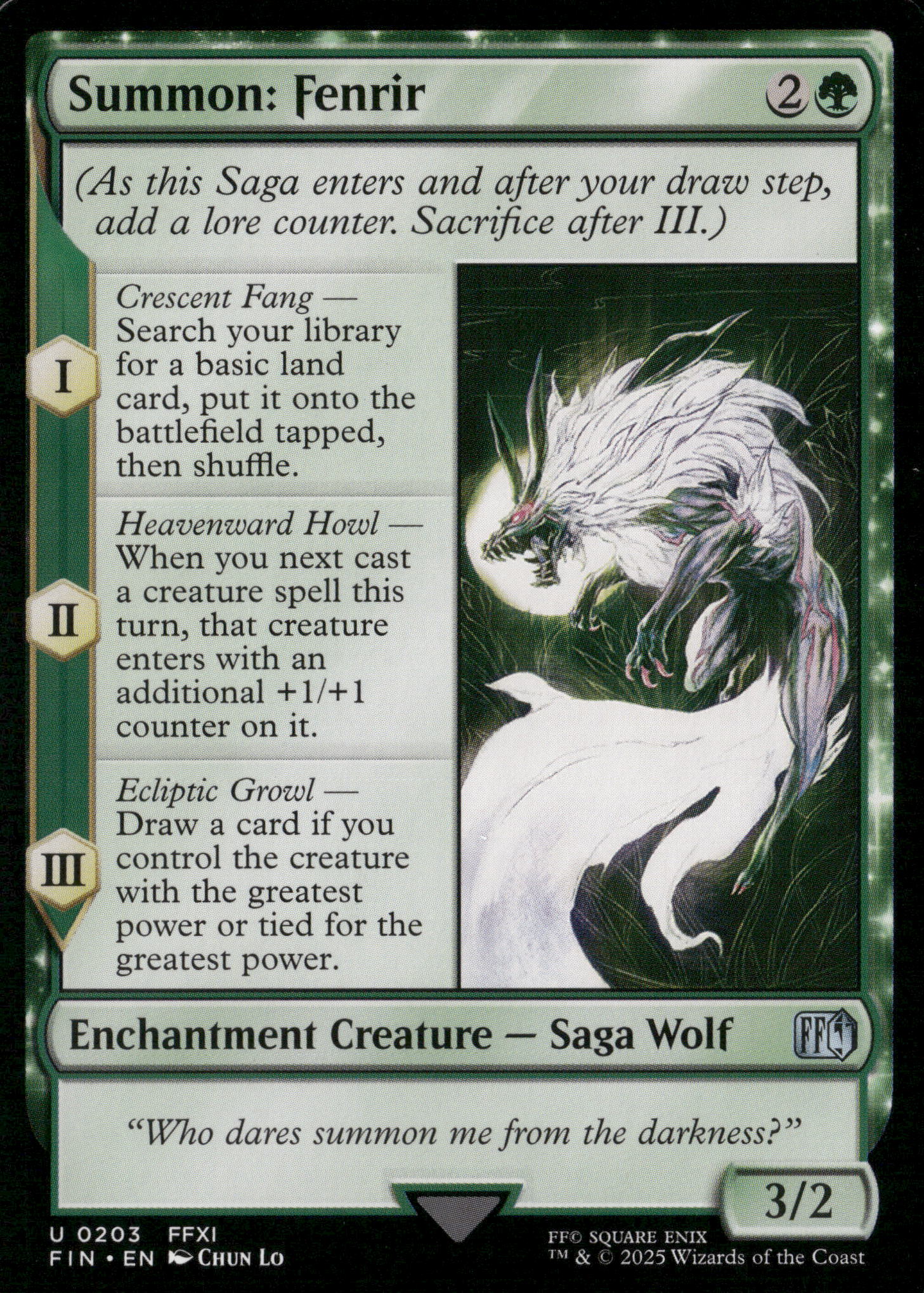 FINAL FANTASY #203 Summon: Fenrir