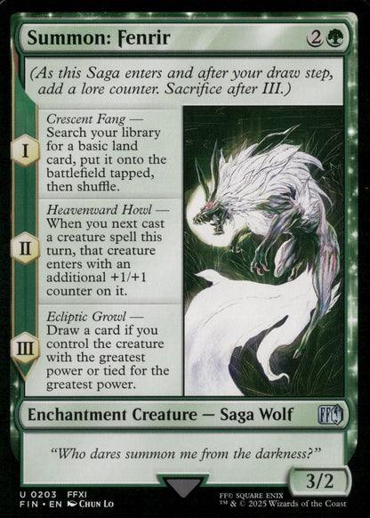 FINAL FANTASY #203 Summon: Fenrir