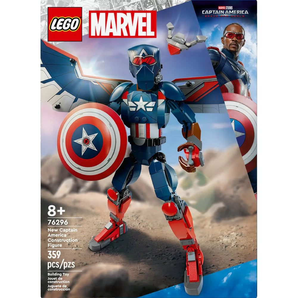 LEGO® Marvel New Captain America Construction Figure (76296)