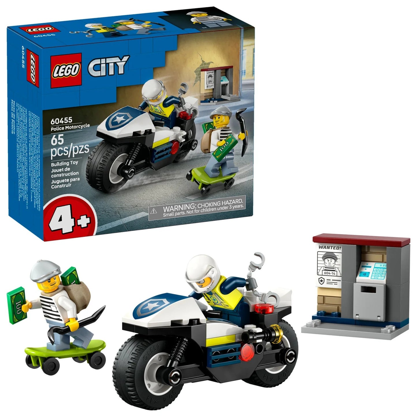 LEGO® City Police Motorcycle Chase (60455)