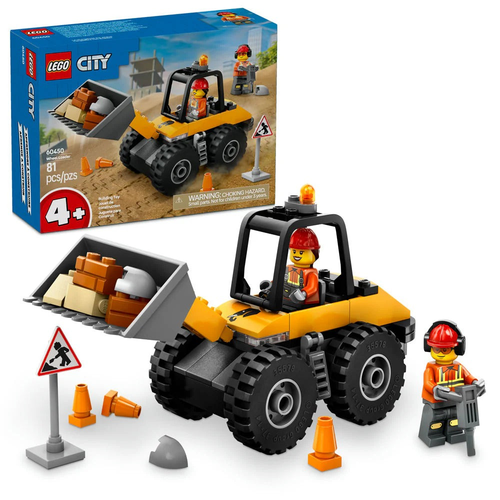 LEGO® City Yellow Construction Wheel Loader (60450)