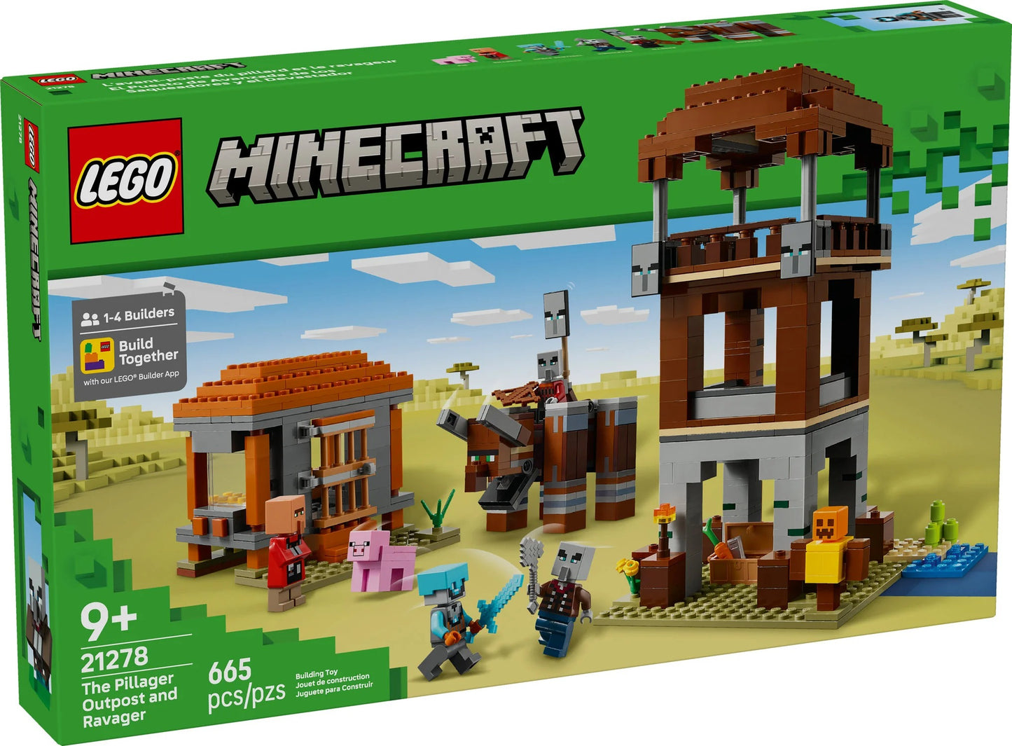 LEGO® Minecraft® The Pillager Outpost and Ravager (21278)