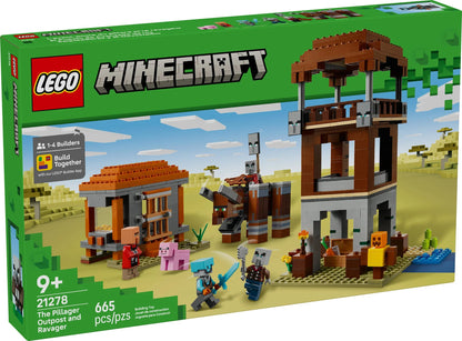 LEGO® Minecraft® The Pillager Outpost and Ravager (21278)
