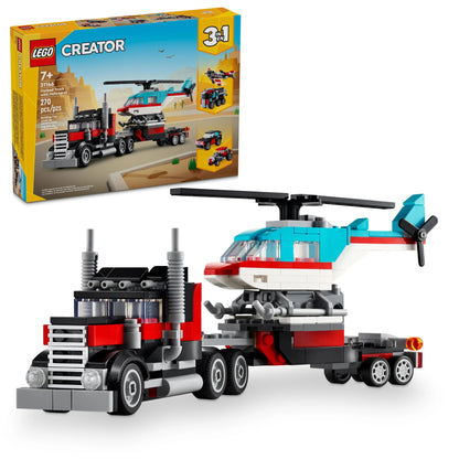 LEGO® Creator 3in1 Flatbed Truck with Helicopter (31146)