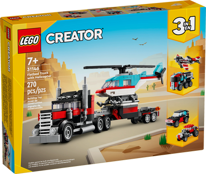 LEGO® Creator 3in1 Flatbed Truck with Helicopter (31146)