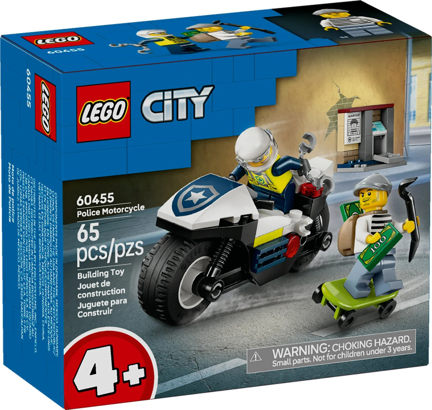 LEGO® City Police Motorcycle Chase (60455)