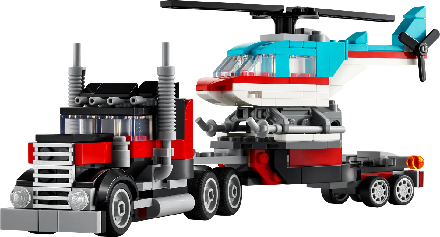LEGO® Creator 3in1 Flatbed Truck with Helicopter (31146)