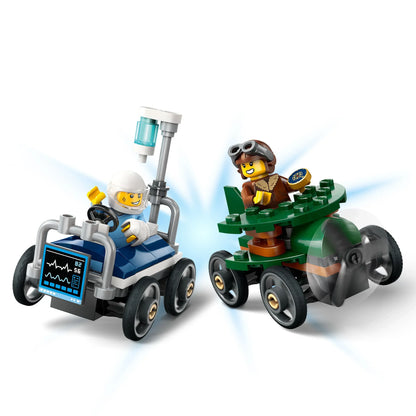 LEGO® City Airplane vs. Hospital Bed Race Car Pack (60459)